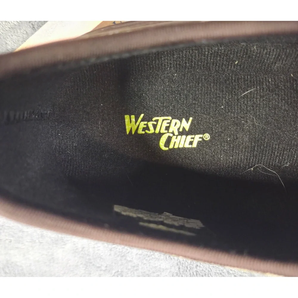 Western Chief Mens Camo Waterproof Garden Shoes Size 8 Brown Rubber Neoprene